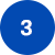 A white number three on a blue circle